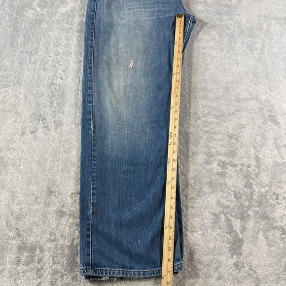 VTG Levis Jeans Mens Size 38x32 Blue 501 SilverTab Straight Button Fly Fading - Picture 9 of 15